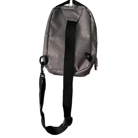 FILA Sling Backpack Heather Grey Unisex Adults Medium Casual Travel Gym - Picture 4 of 5